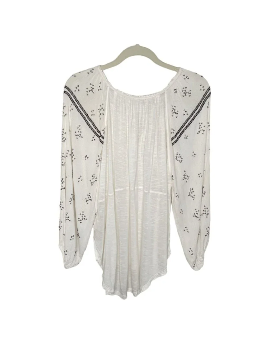 Free People Golden Nugget Beaded Peasant Blouse, S